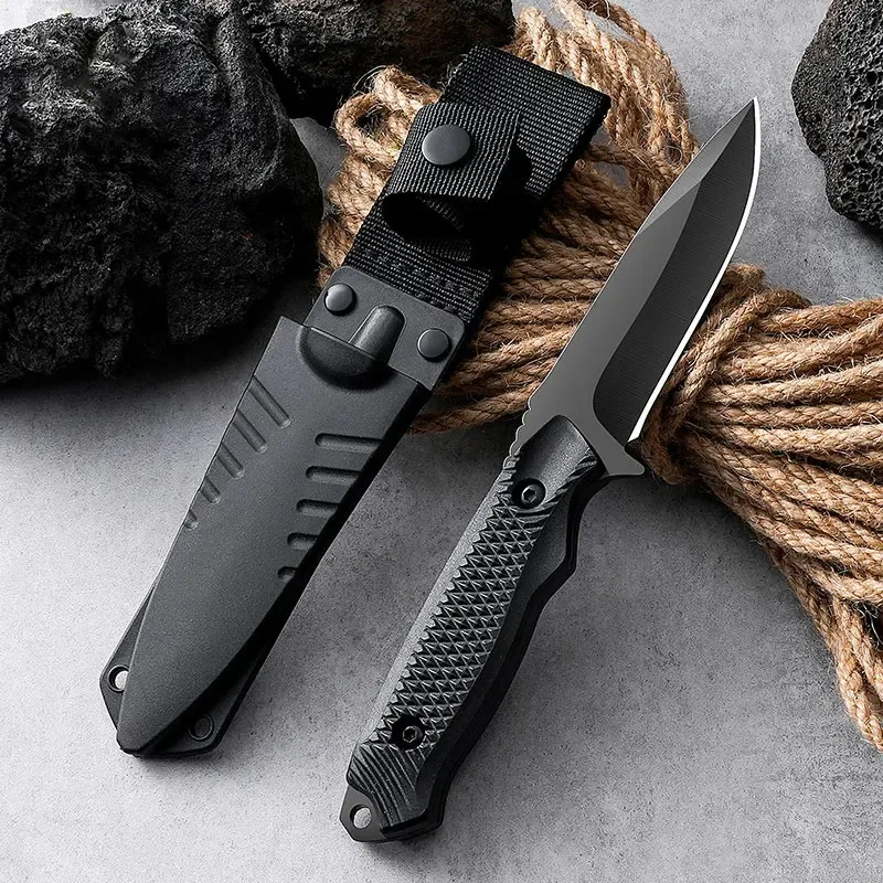 Dive Knife Titanium - 스테인레스 스틸 칼집 포켓 나이프 1개,