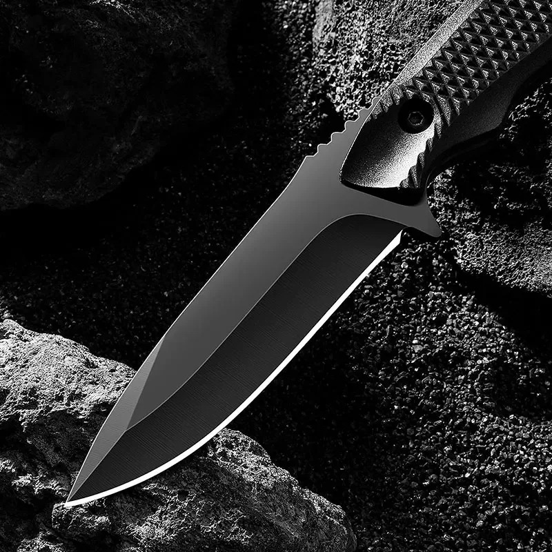 Dive Knife Titanium - 스테인리스 스틸 칼집 포켓 나이프, 고경도