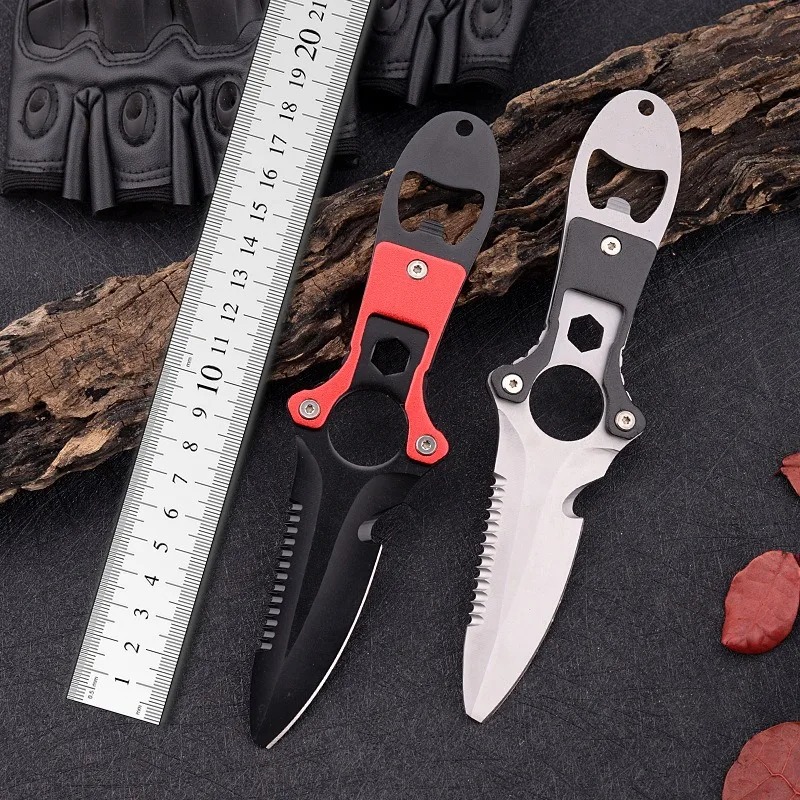 스테인리스 스틸 다기능 나이프 다이빙 도구 수상 구조  - Dive Knife Titanium 리뷰 및 가격